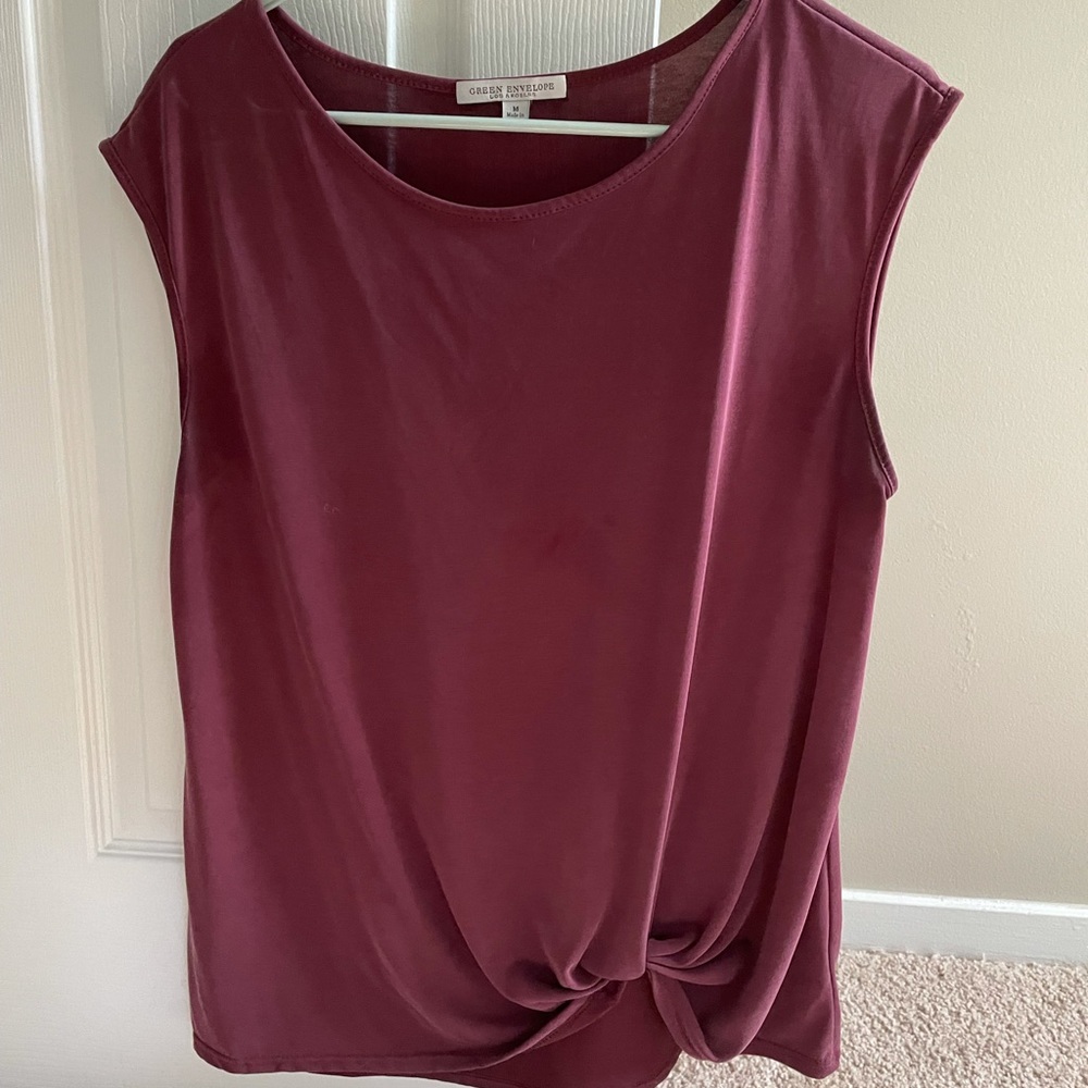 Burgundy Size M Tank